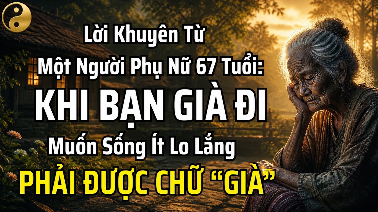LỜI KHUYÊN TỪ MỘT NGƯỜI PHỤ NỮ 67 TUỔI: KHI BẠN GIÀ ĐI. MUỐN SỐNG ÍT LO LẮNG PHẢI HỌC ĐƯỢC CHỮ 