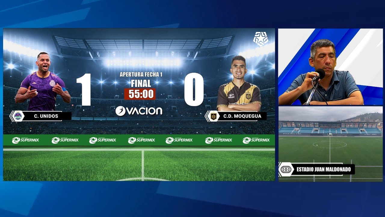 Comerciantes Unidos vs C.D. Moquegua por RADIO OVACION  | LIGA 1 MAX
