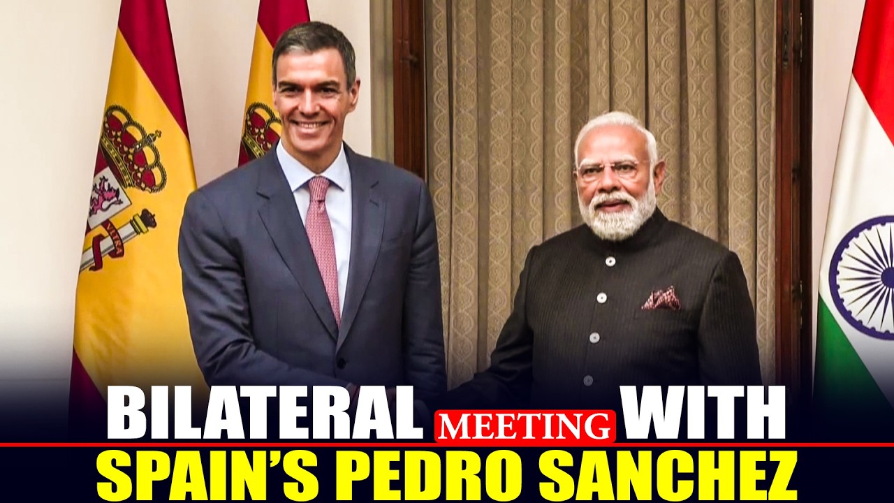 Prime minister Narendra Modi hold bilateral meeting with Spain&rsquo;s Pedro Sanchez | India |AI Summit