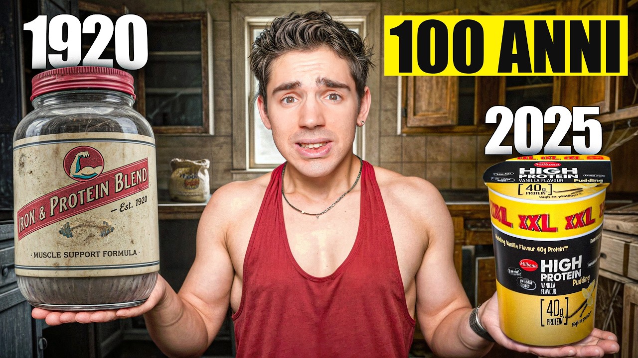 MANGIO il CIBO da PALESTRATO di OGNI EPOCA *100 Anni ad Oggi*