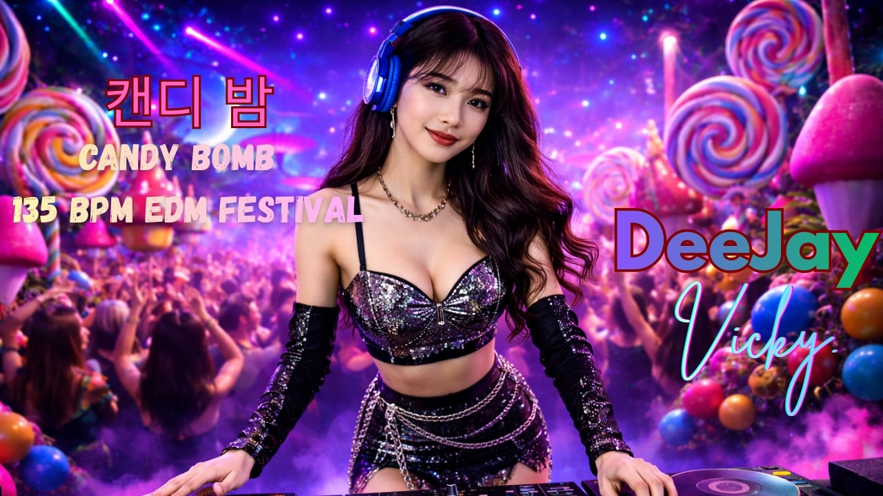 🍭 Candy Bomb (캔디 밤) – DJ Vicky Voltage | 135 BPM EDM Festival