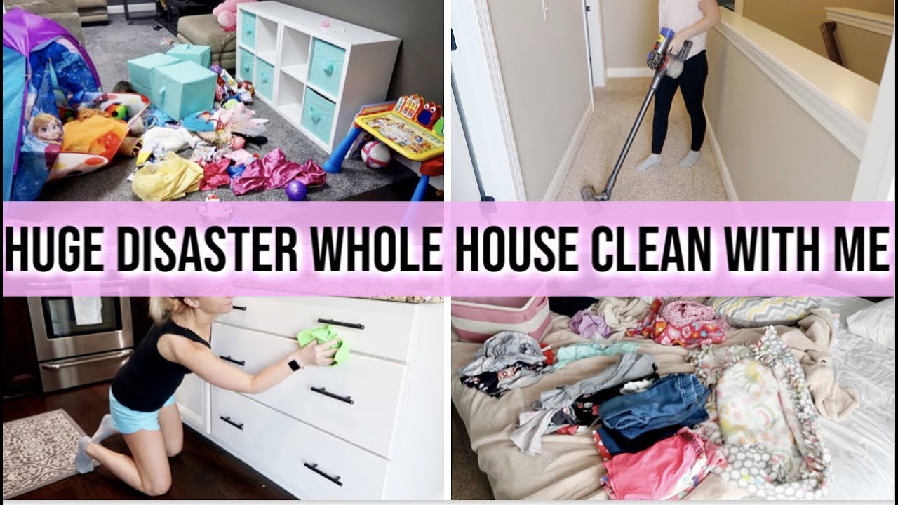 *HUGE COMPLETE DISASTER WHOLE HOUSE CLEAN WITH ME! | SUPER MESSY HOUSE | EXTREME CLEANING MOTIVATION