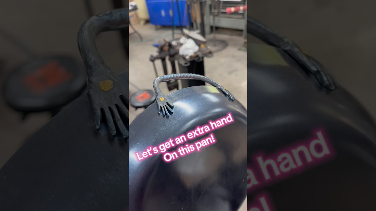 What do you guys think of this pan??? #process #handmade #forged #blacksmith