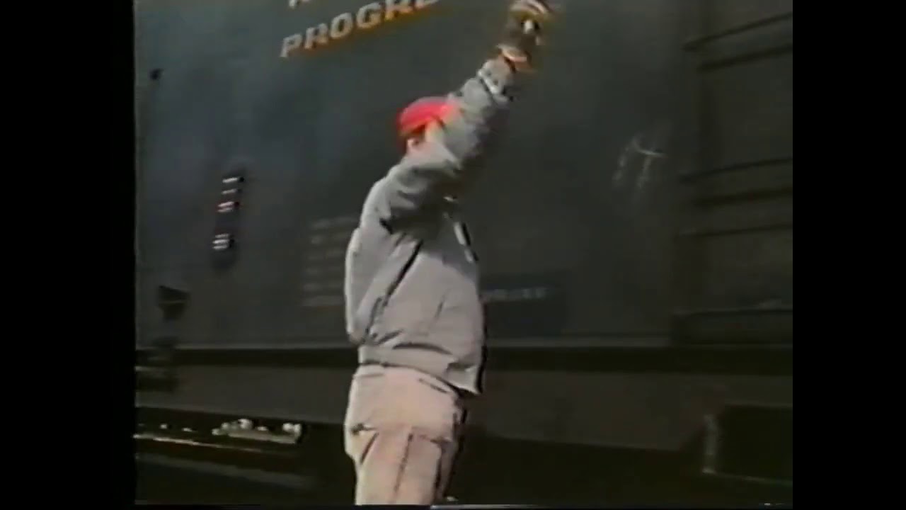 Rare vintage Chessie System Railroad Safety Film - Safe Coupling of Train Cars -