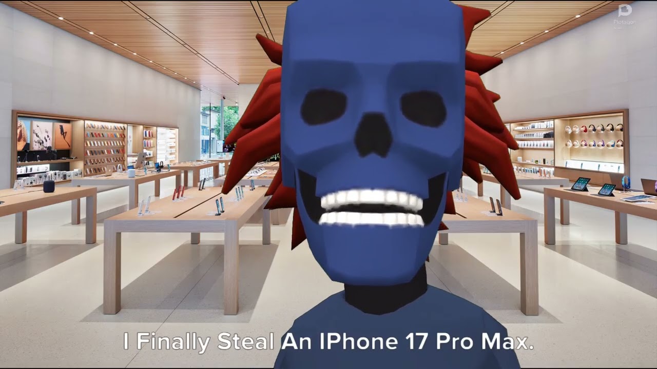 Dark Dry Bowser Steals an IPhone 17 Pro Max at The Apple Store/Grounded