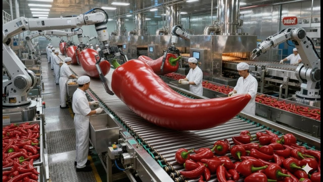 Secrets Inside The Factory: The Unbelievable Chili-Milk Super Plant Creating Spicy Dairy