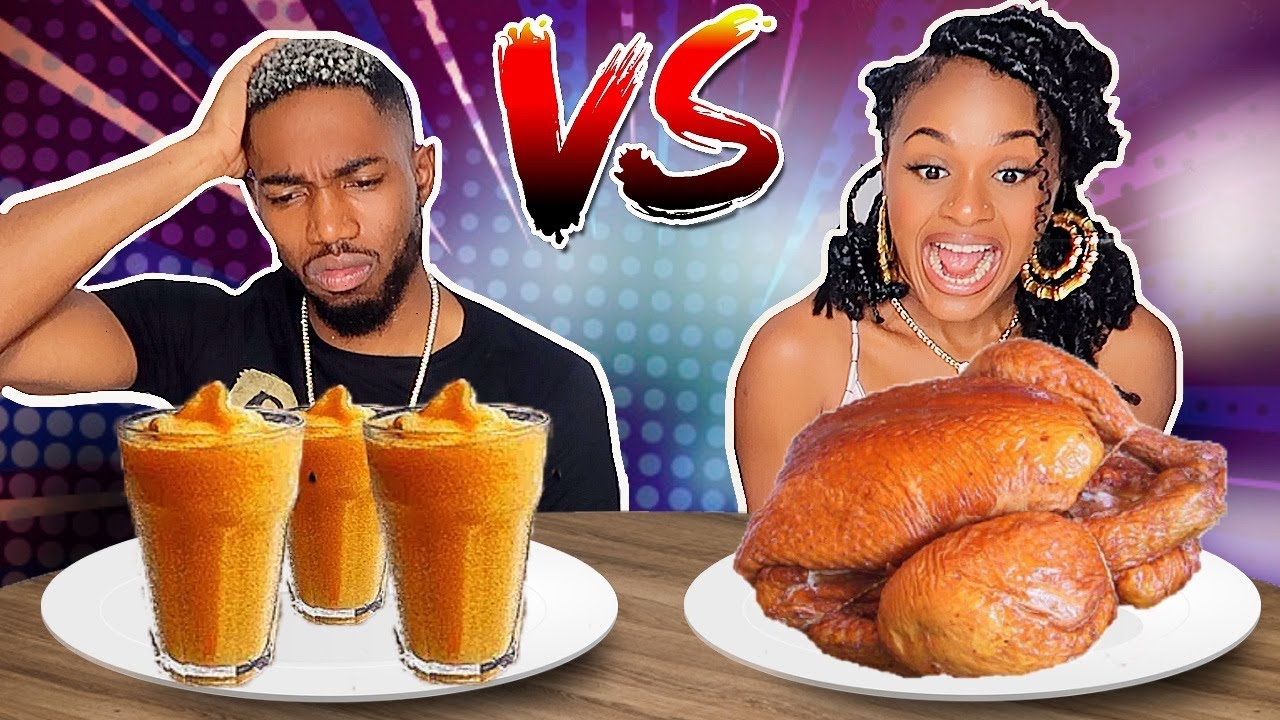 REAL FOOD VS SMOOTHIE FOOD CHALLENGE #15⎢D&B FOREVER