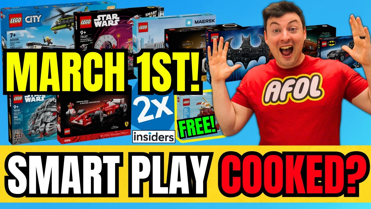 Every NEW Lego Set Releasing in March! Star Wars Smart Play, Batman, GWP's & MORE!