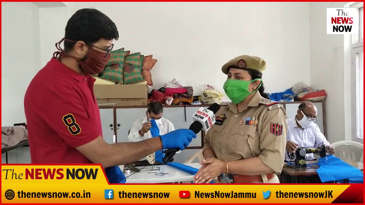 J&K Police Welfare department making masks and Personal protective equipment for JKP personnel