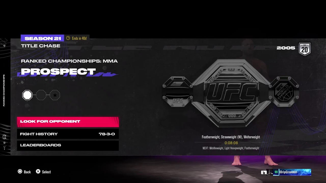 UFC 5 Best UFC 5 Player of all Time!!!!