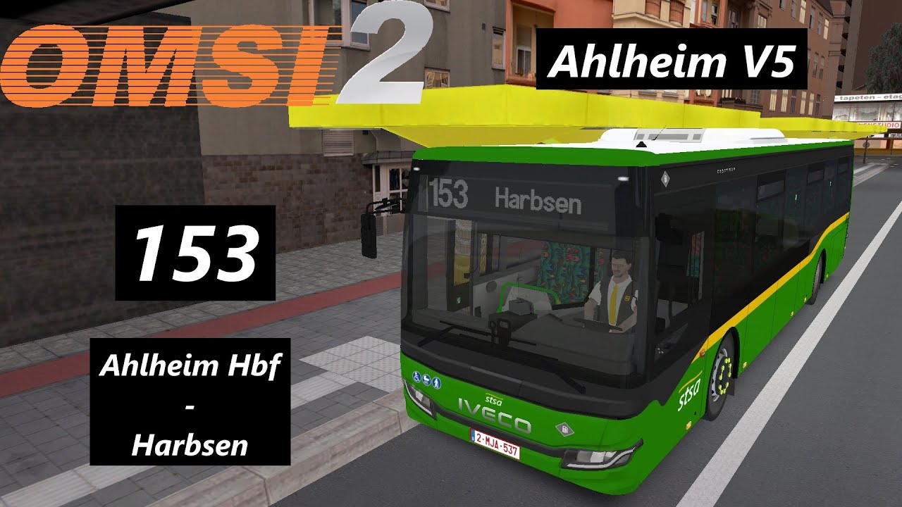 Ahlheim V5 - 153 (Ahlheim Hbf - Harbsen) - Iveco Crossway LE New Face | [FR] OMSI 2 PC