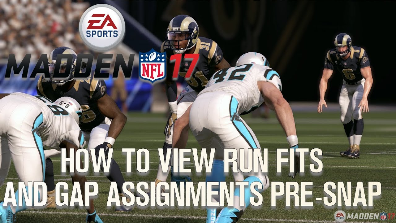 Madden NFL 17 - How to see run fits & gap assignments pre-snap | @EAMaddenNFL