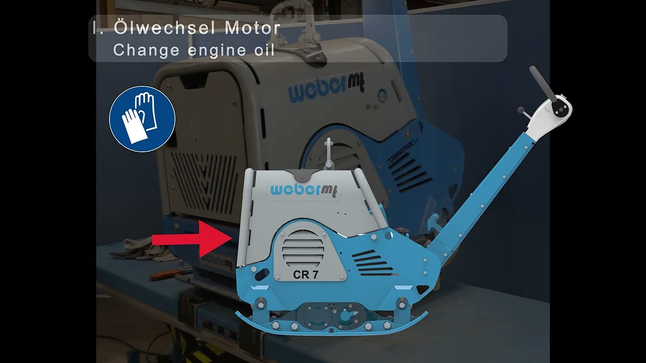 Wartungshinweise Rüttelplatte CR 7 Part II /Maintenance instructions Reversible plates CR 7 Part II