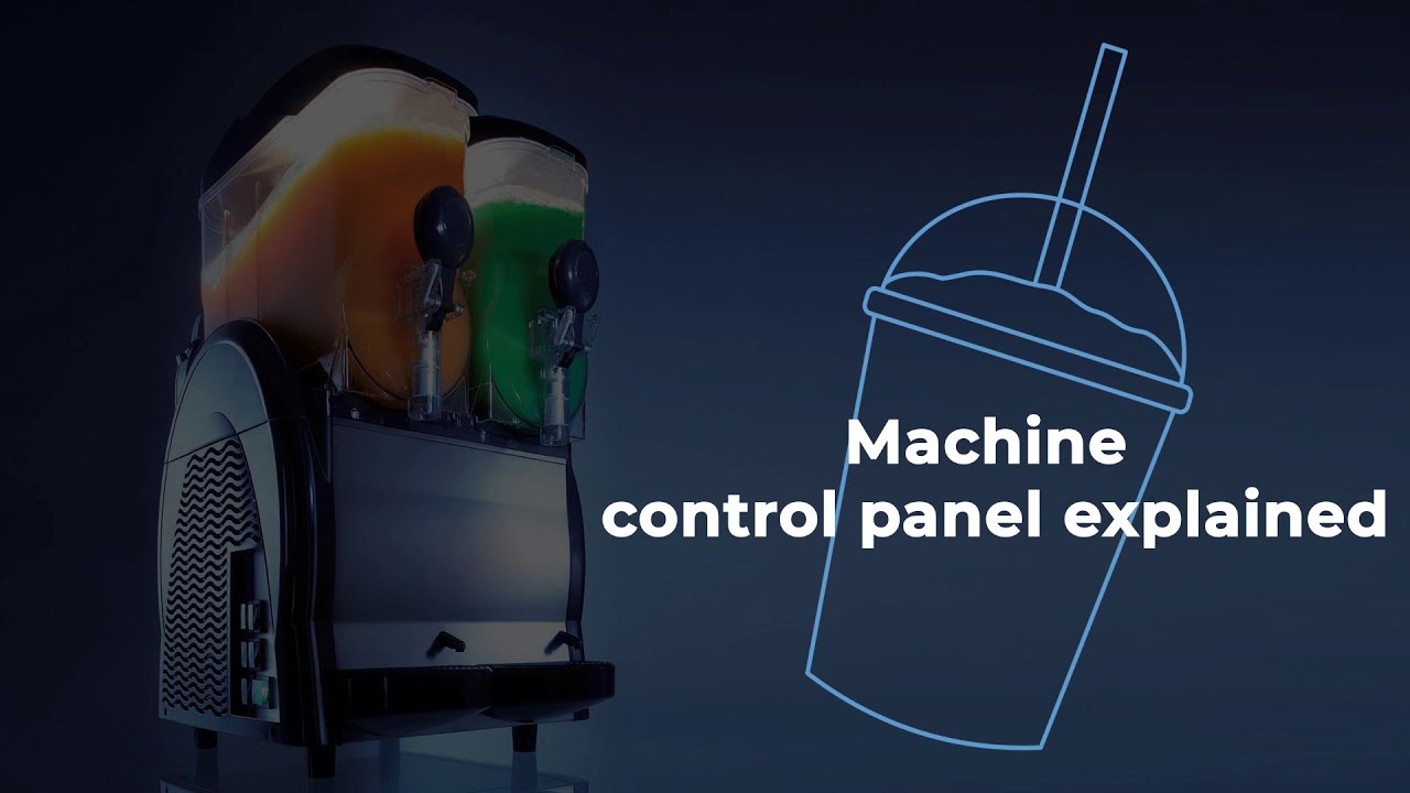 Slushy machine control panel explained