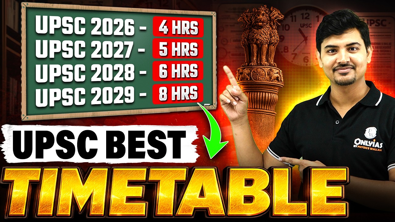 Best Timetable for UPSC Aspirants 💯 | UPSC Clear karna hai? Aise banao apna Timetable ⏰