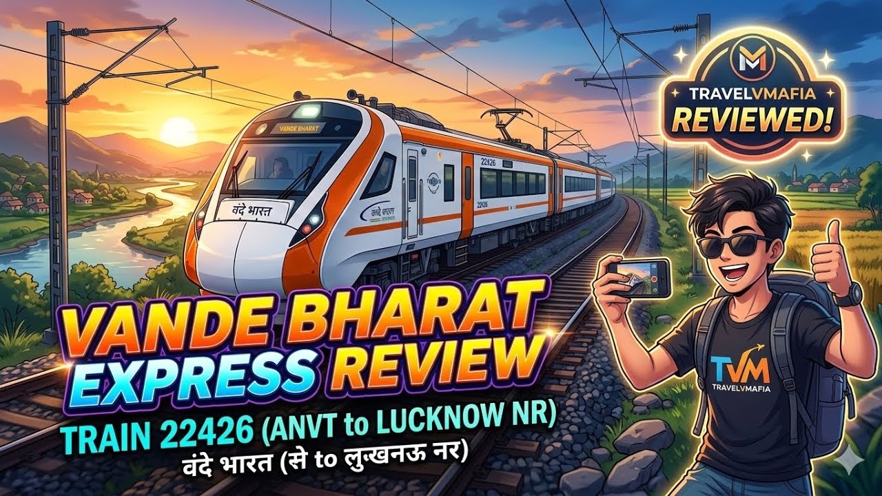  22426 🔥 | Vande bharat awesome review + crossings | Anand Vihar To Lucknow Nr  | #lucknow #railway 