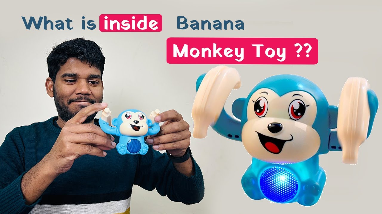 What is inside Dancing Musical Baby Banana Monkey Doll Toy ? Odd Click | Inside Look