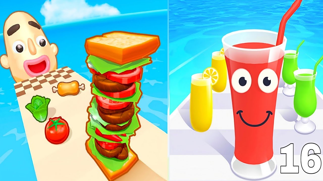 Sandwich Runner vs Juice Runner – Ultimate Food Run Race New Update 2026 GamePlay 