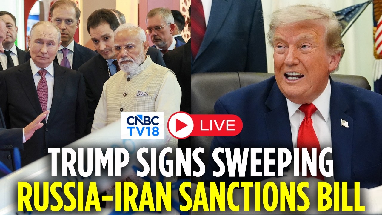 Trump LIVE: US President Donald Trump Sings Russia Sanction Bill | Putin | PM Modi | Tariffs | N18G