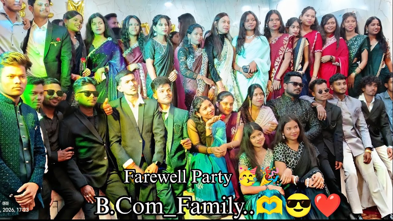 B.Com Final Year Fairwell Party Degree College Raigarh#mramanvlogrgh #party
