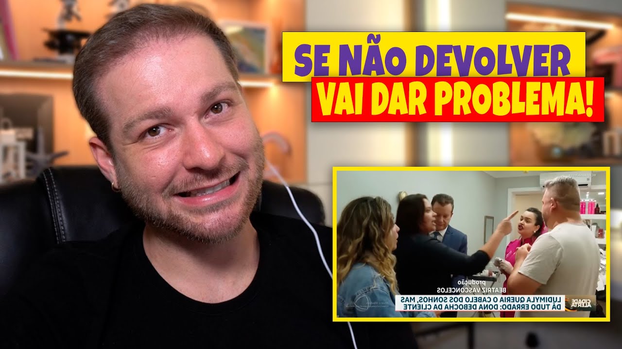 CELSO RUSSOMANNO VAI ATÉ SALÃO DA CABELEIREIRA QUE ESTRAGOU O CABELO DA CLIENTE!