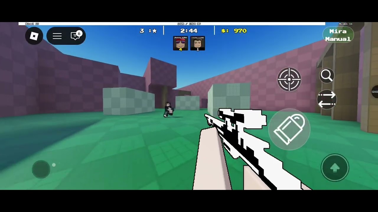 Jogando mais minha irmã no jogo fps