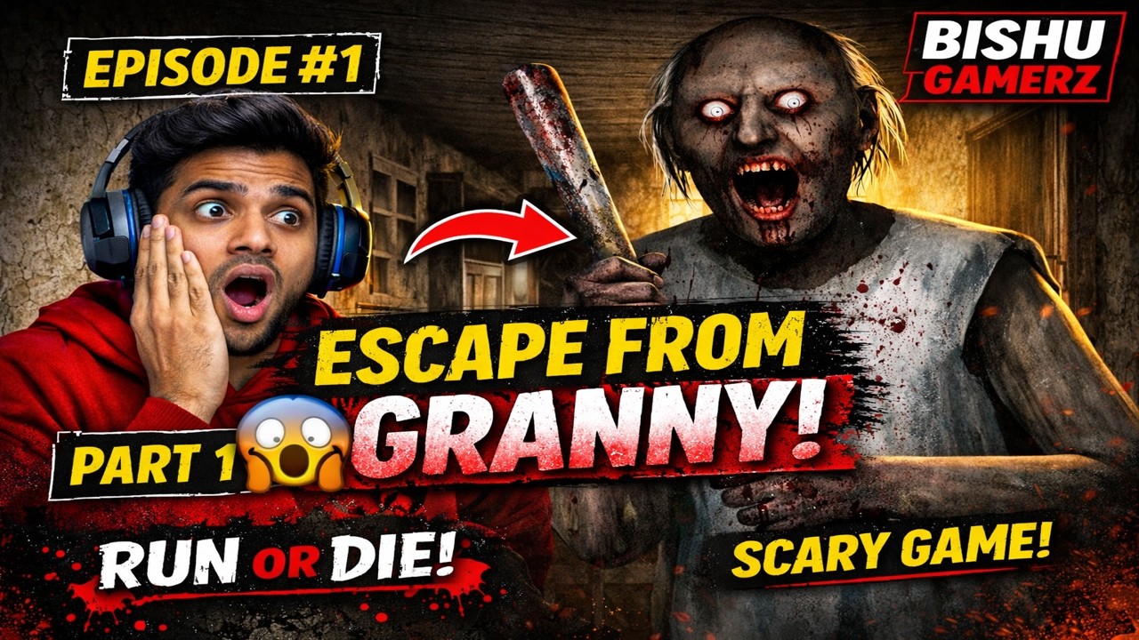 Granny Se Bachke Nikal Paya Ya Nahi? 😱 | Granny Horror Game Gameplay | Episode 1 | Bishu Gamerz