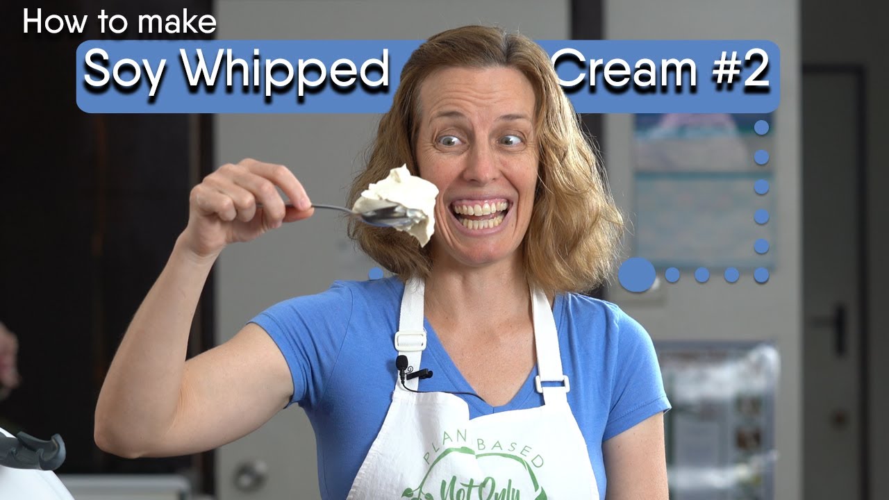 How to make Soy Whipped Cream - version 2 (super thick!) | Thermomix and Conventional blender