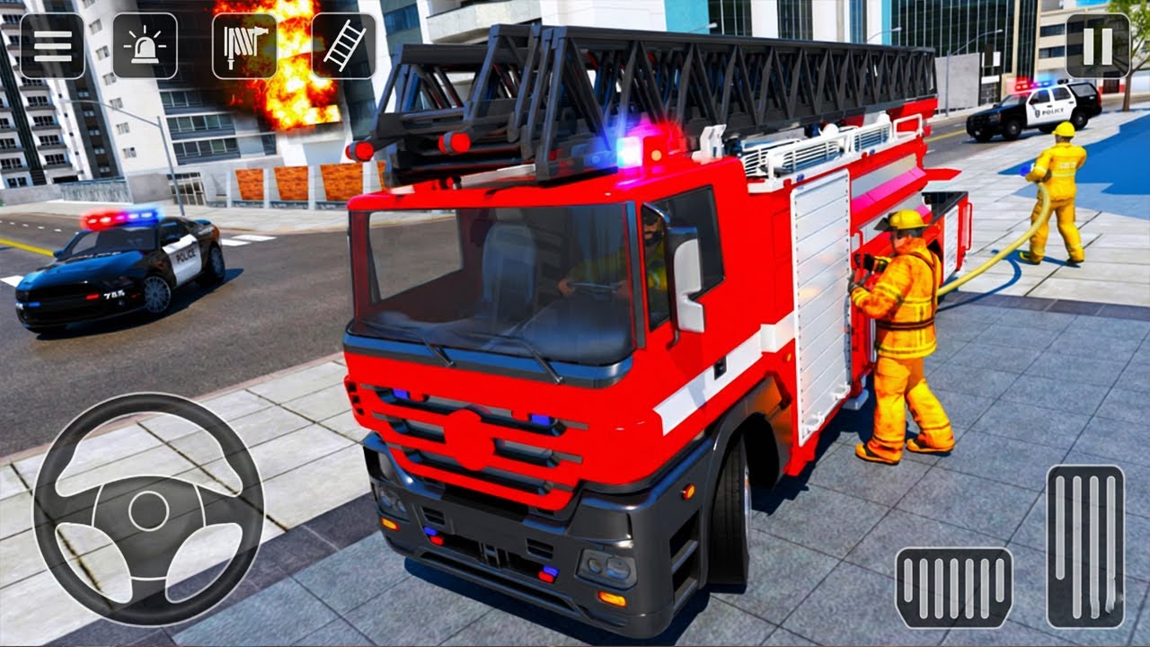 Juego de Carros - Fire Truck Rescue Sim 3D Games - NUEVAS MISIONES 2026 🚒 Camiones de Bomberos