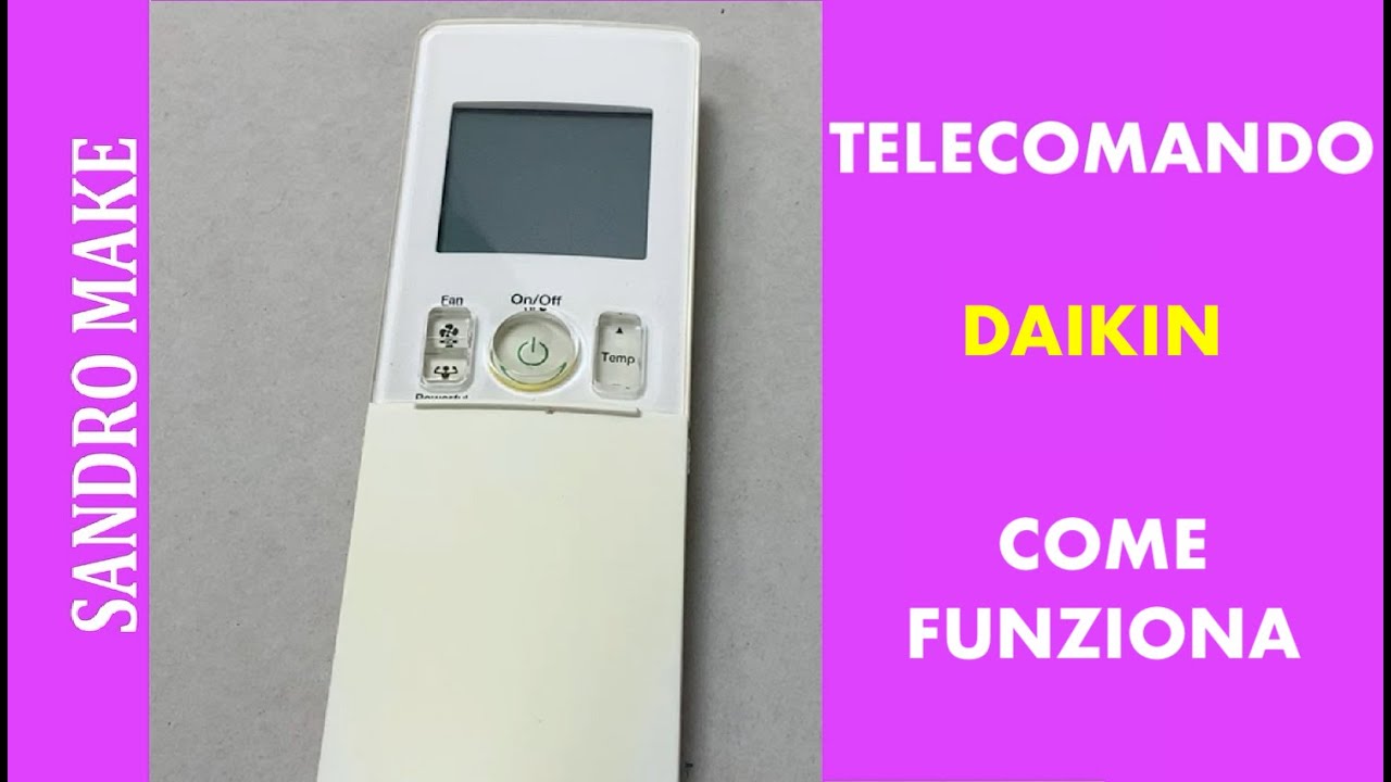 simboli telecomando daikin istruzioni