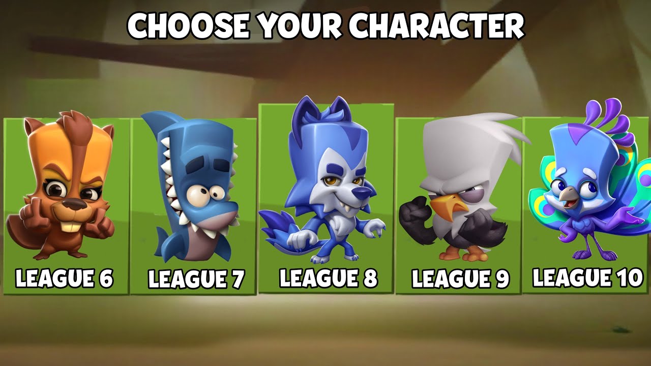 Choose your Favourite League 1 to 20 Character | Zooba Part 2