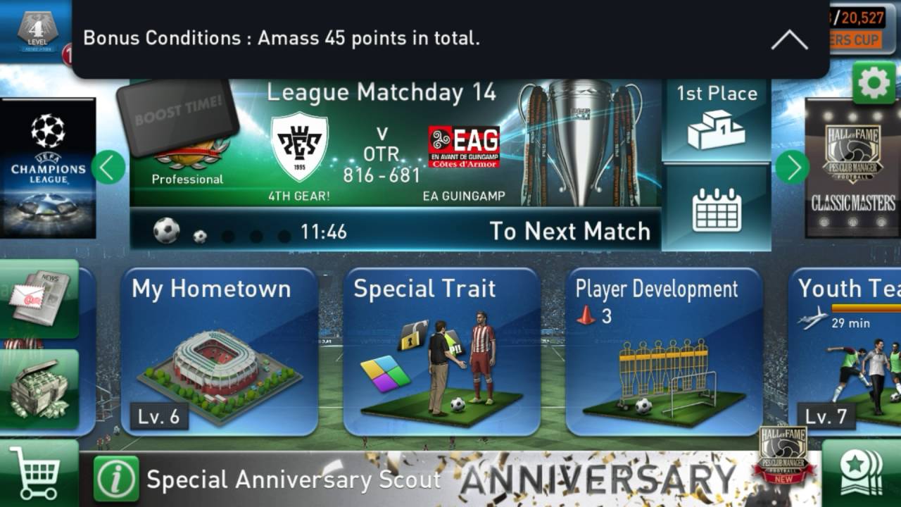 PES CLUB MANAGER GLITCH!!! (UNLIMTED ENERGY)