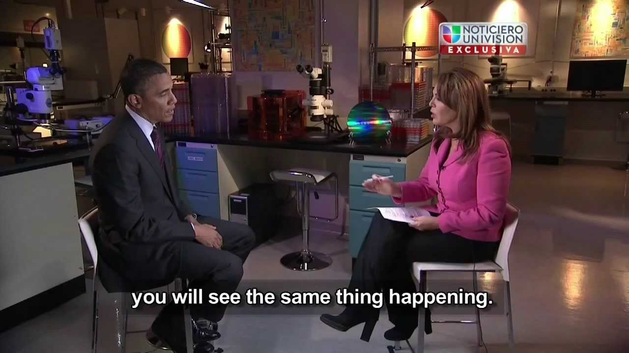Maria Elena Salinas entrevista al Presidente Obama