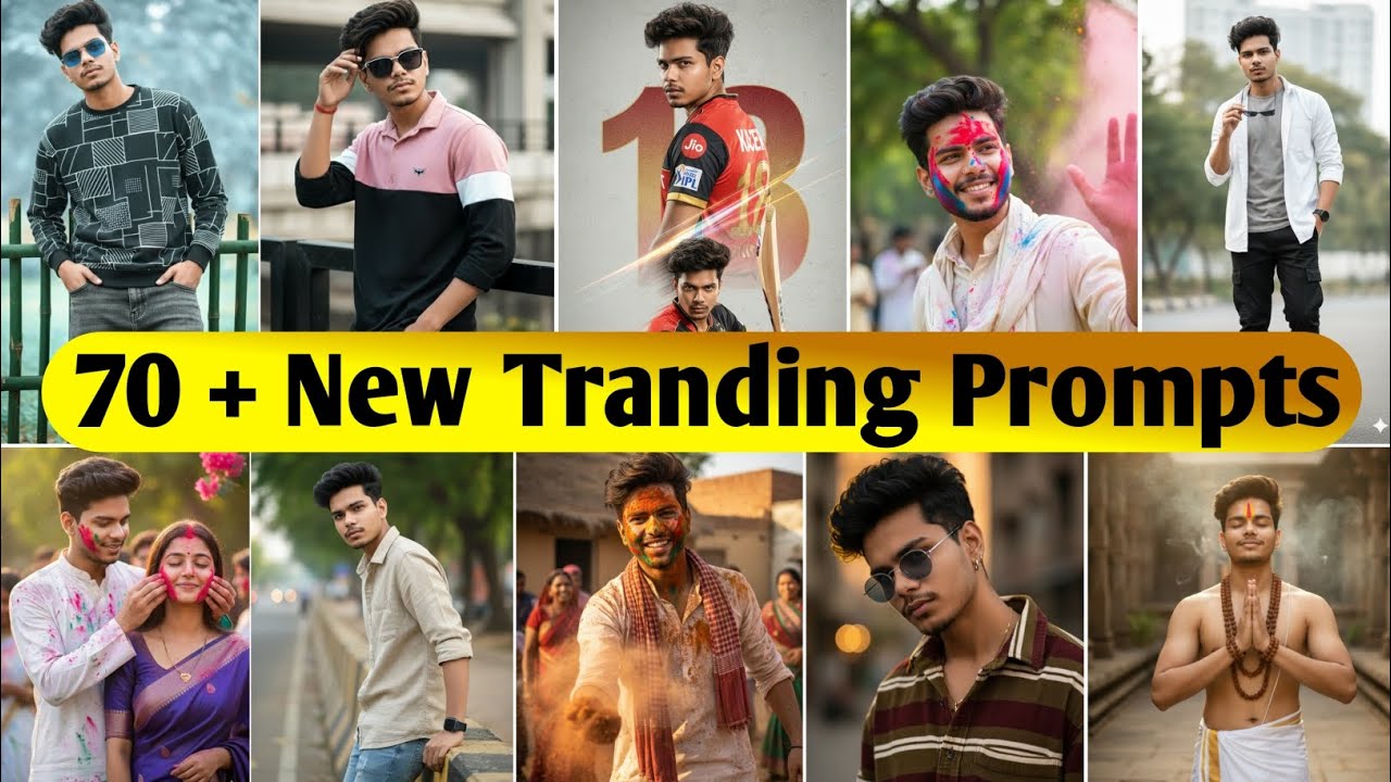 New Stylish Gemini Photo Edit 📸 Holi And Boy's Stylish Gemini Photo Prompt 