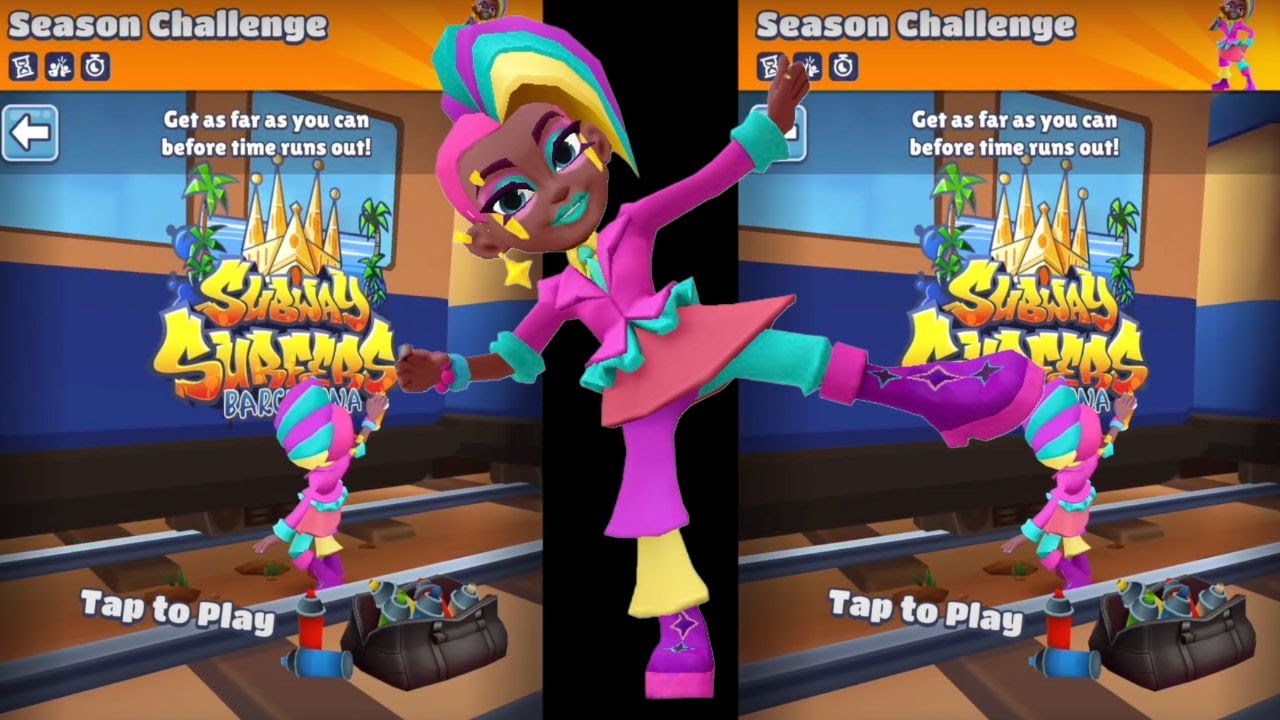 Subway Surfers Berta Barcelona Surfer Gameplay Subway Surfers Season Challenge Gameplay