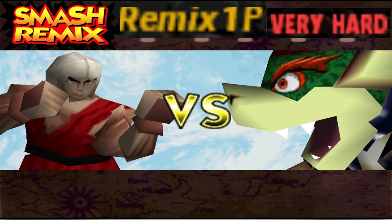 Smash Remix - Classic Mode Remix 1P Gameplay with Ken (VERY HARD)