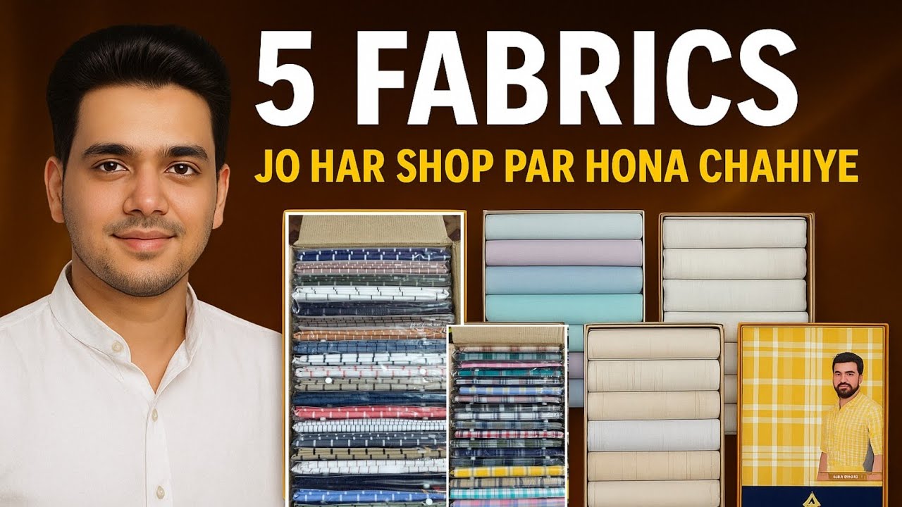 “Top 5 Must-Have Fabrics for Every Tailor, Retailer & Wholesaler | Falak Textile Picks”