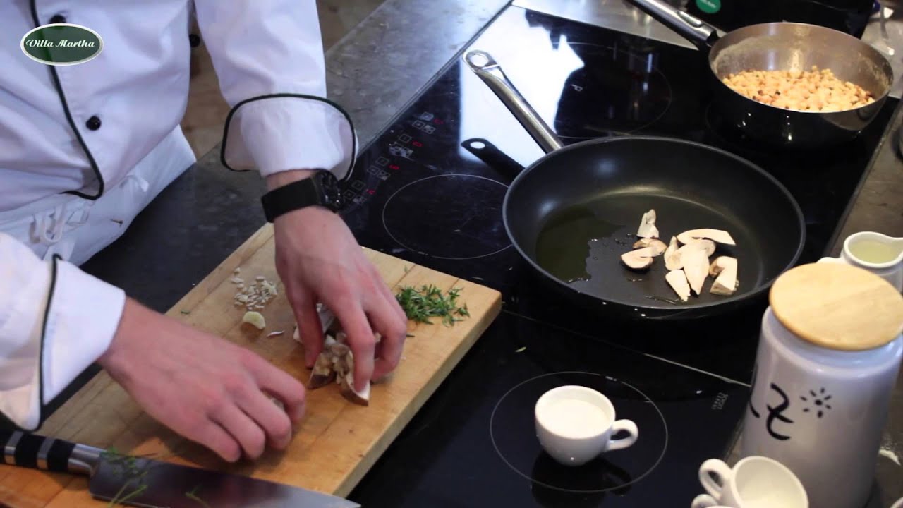 Steinpilz Pasta Fregola Kochvideos Pasta Rezepte Villa Martha Kochschule