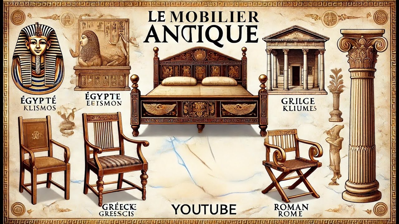 Le mobilier dans l&rsquo;Antiquit&eacute; : &Eacute;gypte, Gr&egrave;ce, Rome