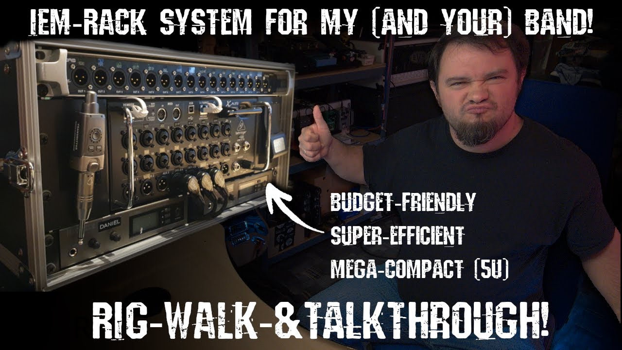The most compact IEM Rig for your band in 2024! (Only 5U!) || IEM RACK Walkthrough