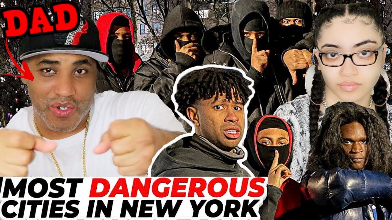 MY DAD REACTS TO Visiting The Most Dangerous HOODS In America REACTION