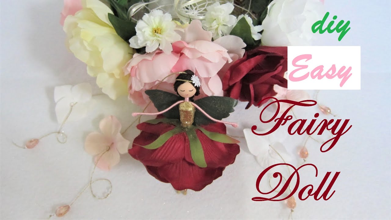 DIY Easy Flower  Fairy Doll | Christmas Fairy Ornament | Huong Harmon