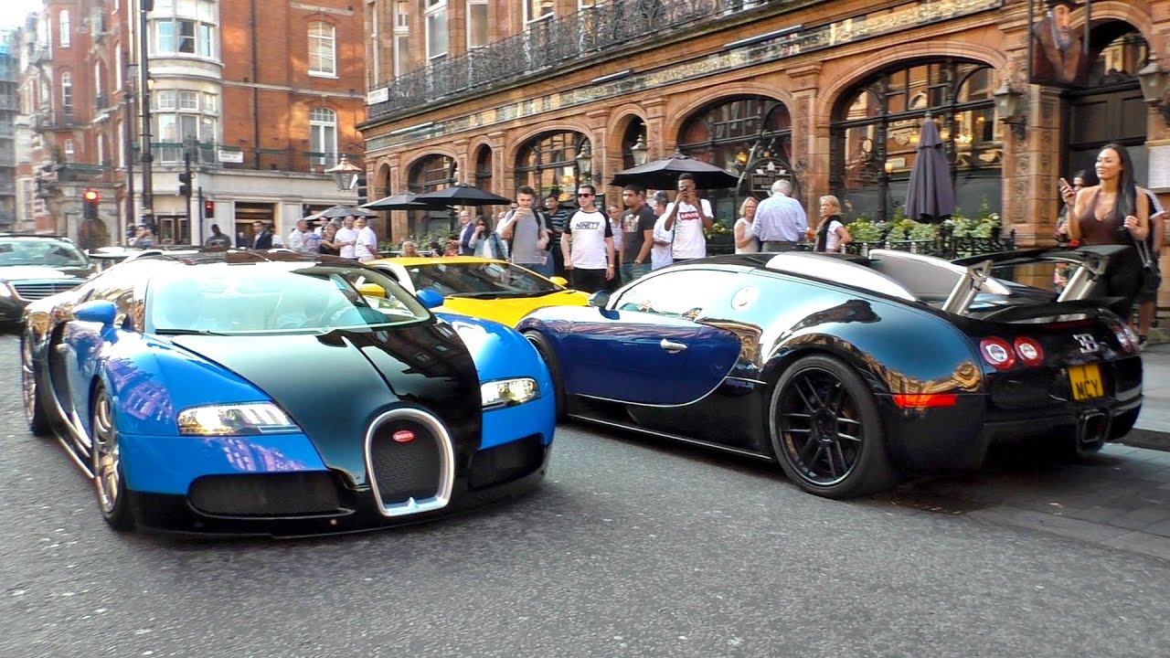 BUGATTI VEYRON Twins! $28Million in BUGATTIS on the road!