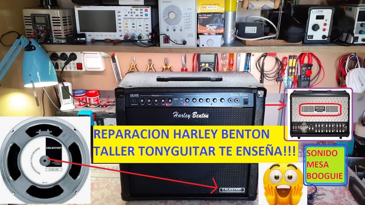 REPARACION DEL MESA BOOGUIE DE HARLEY BENTON, MODELO HB-80R TIENE LOS LIMPIOS DE FENDER TUBESCREAMER