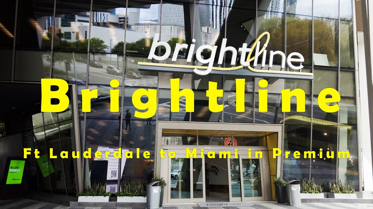 Florida Brightline - Ft Lauderdale to Miami Central in Premium Class
