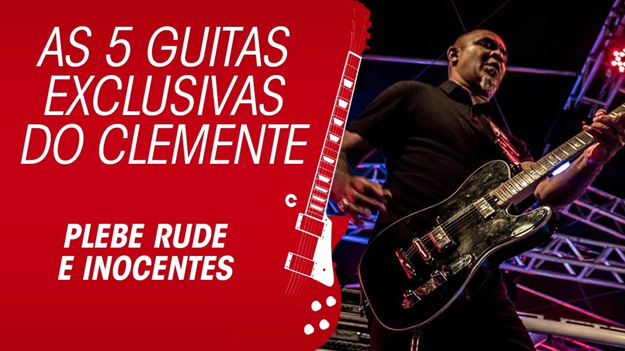 As 5 guitarras exclusivas do Clemente que n&atilde;o usa pedal
