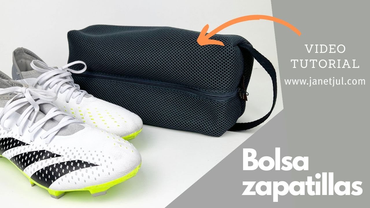 🌟Haz una bolsa para calzado deportivo o zapatillas, tutorial f&aacute;cil 🧵