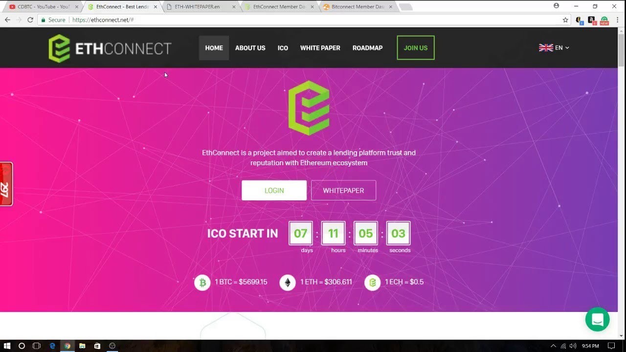 EthConnect ICO to The Moon - The BitConnect 2.0  - Crypto Currency Updates