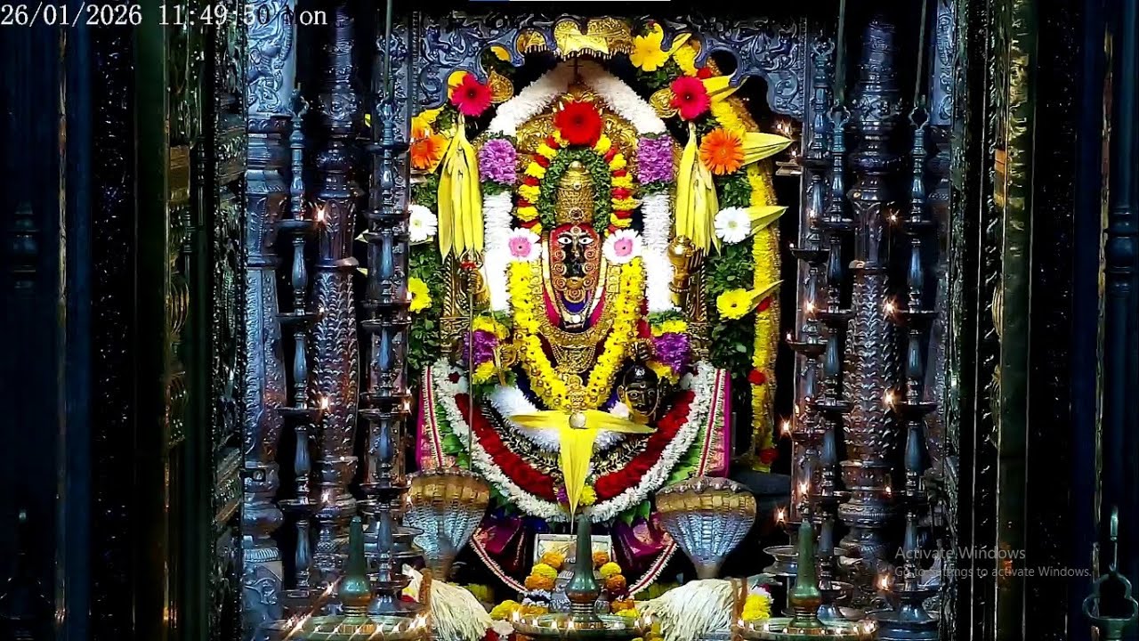 Shree Mahalasa Narayani Mahalasa Alankar & Madhyan Aarti  26th Jan 2026
