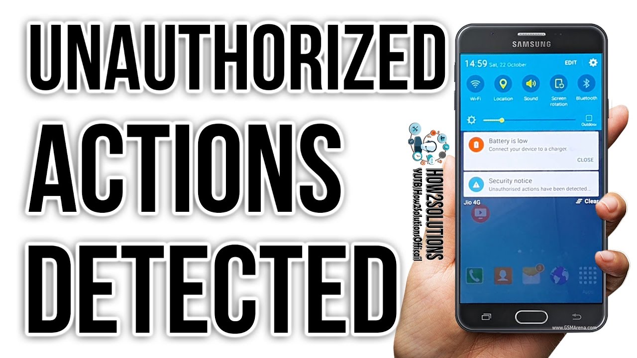 Unauthorised actions have been detected restart your device to undo any unauthorized changes Review